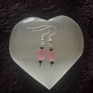 Hand-made Heart Ear Rings